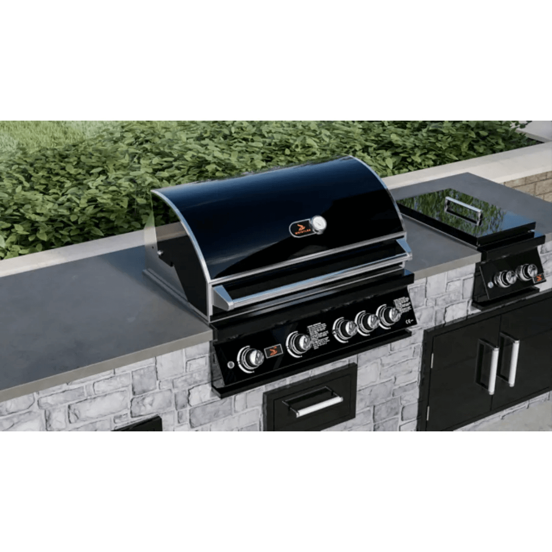 Whistler Grills Built-In Black Silk Burford 4 Gas Grill