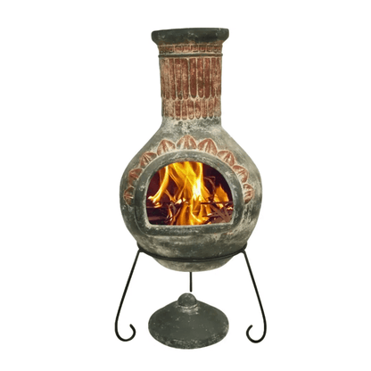 Plumas X-Large Mexican Chimenea in Green