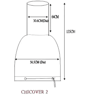 Chimenea Cover for Extra-Large Clay, Cast Iron & Steel Chimeneas